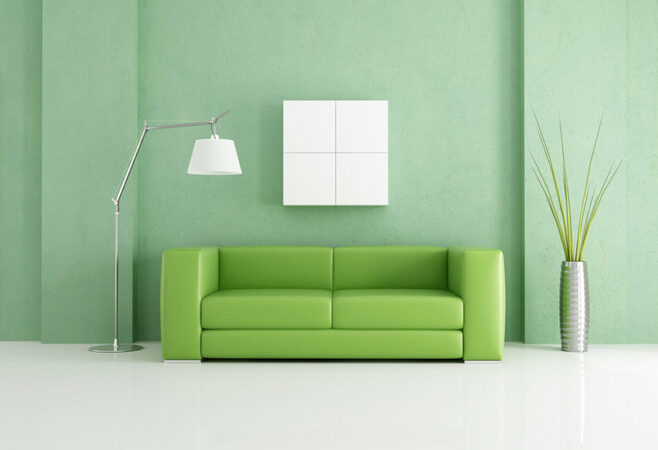 zümrüt yeşili oturma odası